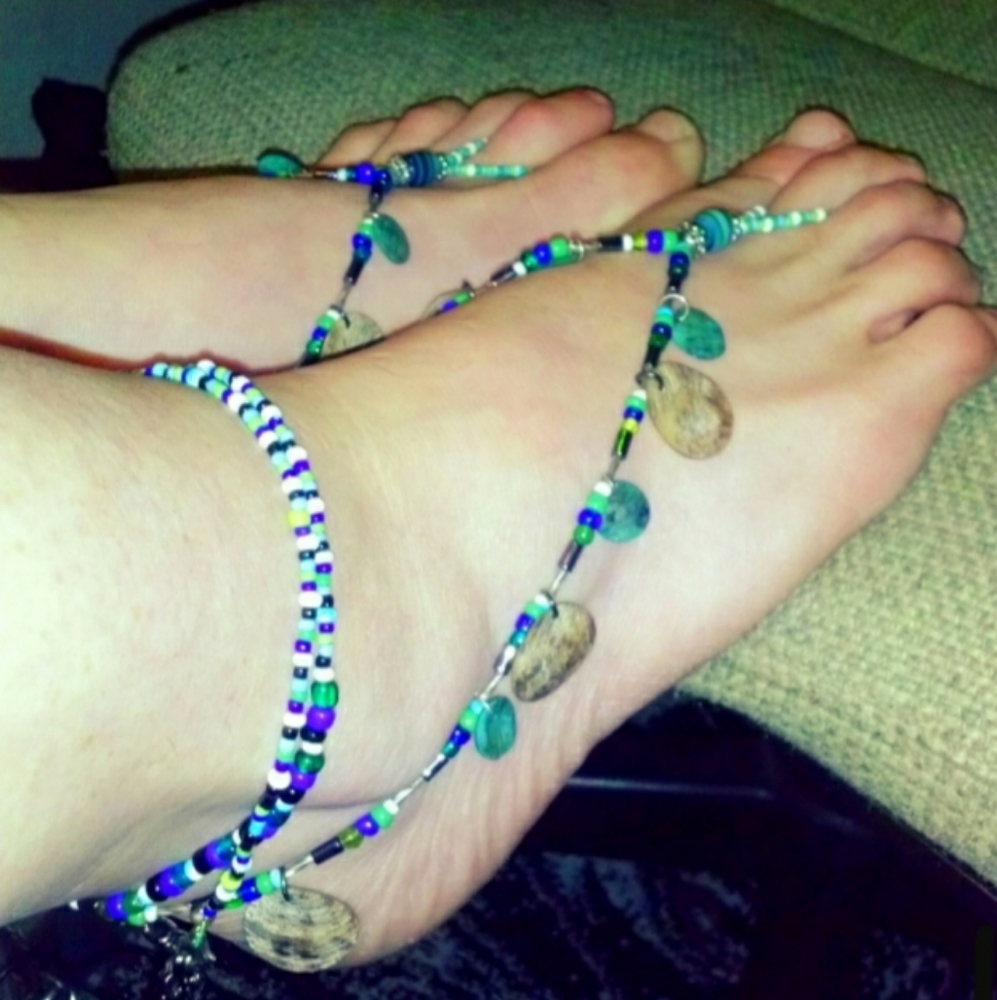 Handmade barefoot sandals NOT FOR SALE